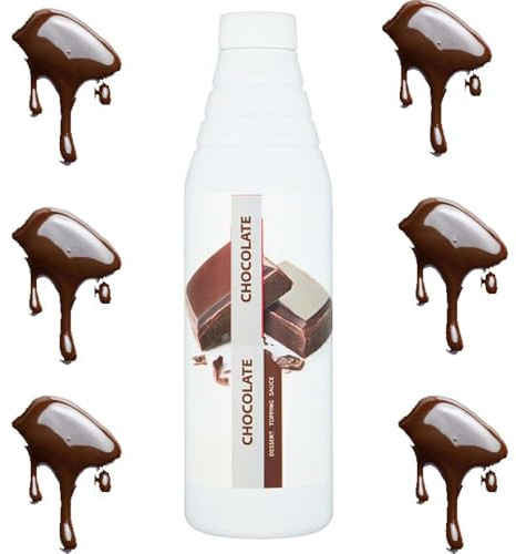 Chocolate Dessert Topping Sauce 1kg – Rich, Smooth & Pourable Chocolate Sauce for Ice Cream, Cakes, Pancakes, Waffles, Milkshakes & Desserts