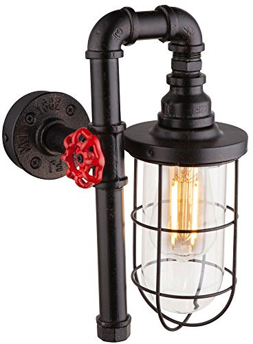 GLOBO Wandleuchte BAYUDA schwarz/gold, 43000W