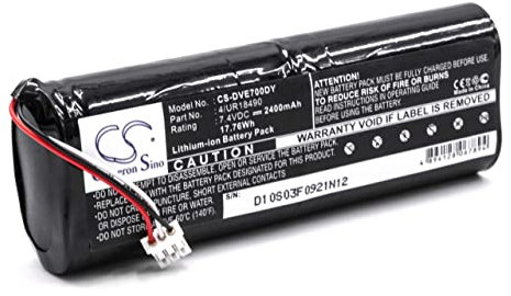 vhbw Batterie Compatible avec Sony D-VE7000S DVD Walkman Lecteur Portable de DVD (2400mAh, 7,4V, Li-ION)