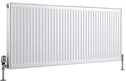 Milano Compact White Type 11 Horizontal Single Panel Convector Radiator - 600mm x 1400mm