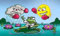 Fahne Flagge Wetterfrosch Frosch (Garten, Blumen, Sonne, Wolken, Boxer) 90x150 cm Hissfahne mit Ösen