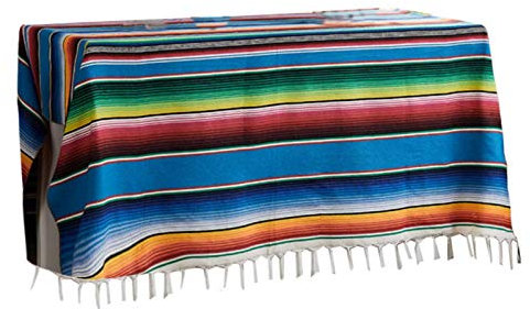 Liery Ethnischen Stil Baumwolle Mexikanischen Indischen Handgefertigten Regenbogen Decke Home Tapisserie Picknick-Matte Decke 150 * 180 Mehrfarbig
