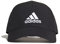 adidas Mens Bballcap Lt Emb Cap, Black/White, Small