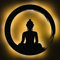 Elbeffekt Budda Lampe aus Holz- personalisierbares Geschenk für Frauen und Männer - Schlafzimmer Deko - personalisierbar zum Hinstellen/Aufhängen - Buddha Deko - persönliches Geschenk