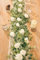 Anna's Whimsy 180 cm Künstliche Rosengirlande, Künstliche Eukalyptus Kränze, Schleierkraut Künstlich, Kunstblumen Wie Echt für Hochzeitsbogen, Frühlingsdeko Blumengirlande deko, Weiß
