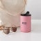 Design Letters Thermobecher KISS | Thermobecher kaffee to go | Kaffeebecher To Go aus Edelstahl doppelwandig isoliert, auslaufsicher | Geschenke für frauen, Männer | Travel mug | 350 ml