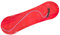 molti Snowboard FÜR Kinder Schlitten Board 72cm Kunststoff mit Seilgriff Plastik (Rot)