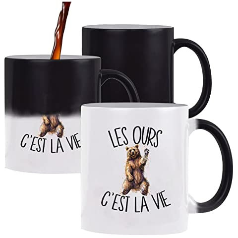 Mug magique Ours c'est la vie | Tasse changement de couleur