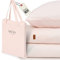Quozy Bettwäsche 135x200 2teilig | bekannt aus dem TV | Bettbezug 135x200 + Kissenbezug 80x80 | Easy Beziehen Dank U-Zip | Rosa