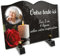Placa funeraria libro con foto personalizable en plexi, diseño de vela y rosa roja, diferentes tamaños, grosor de 6 mm, personalizado en varias líneas, 22 x 15 cm