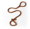 Dog & Field Lux Woven Slip Lead - Earth. 1.2m Slip Lead For Dogs, Soft Braided Rope Dog Lead With Brass Fittings & Leather Bindings. Training Lead For Dogs, No Collar Or Harness Needed, One Size