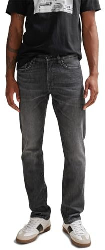 BOSS Herren Delaware BC-C Blaue Slim-Fit Jeans aus bequemem Stretch-Denim, Charcoal11,32W / 32L
