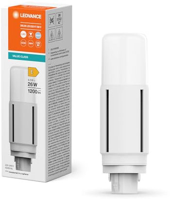 Osram Illuminazione generale Dulux Led D26 VT EM & AC Mains V 9,5W G24D 4000K 2Pin