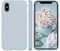 WXX iPhone X Hülle Silikon Case, Hanyhülle iPhone XS Ultra Dünn mit Microfiber, Flüssig Silikon Gel Gummi Kratzfeste Schutzhülle Matt Hülle für iPhone X/XS 5.8'' Baby Blau