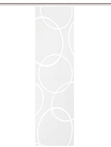 HOME WOHNIDEEN Schiebegardine 84201 PINALE TRANSPARENT, weiß, Jaquard, vers. Größen, Farbe:weiß, Größe:225 x 57 cm, Anzahl:1x