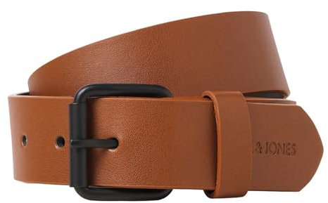 JACK & JONES Herren Jacivan Belt Synthetikgürtel 12250344,Cognac,90