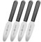 EIKASO Solingen Germany Brötchenmesser Streichmesser mit Wellenschliff - Allrounder Küchenmesser - 2 in 1 Haushaltsmesser (4er Set)