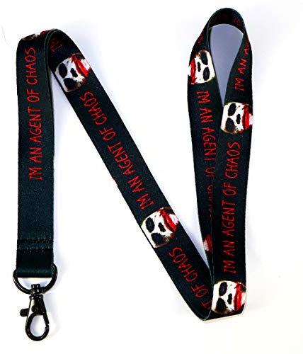 The Joker Schlüsselband – Joker Batman ID Lanyards für Schlüssel, Abzeichen – Clip on Lanyard – Ausweishalter Schlüsselanhänger, I'm an Agent of Chaos, Einheitsgröße