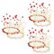 FRCOLOR 6 Stück Perlen Kronen Ornament Braut Kopfschmuck Cupcake Topper Geburtstagstorte Schmücken Hochzeit Haarschmuck Hochzeit Brautkrone Dekorationen Cupcake Ornamente