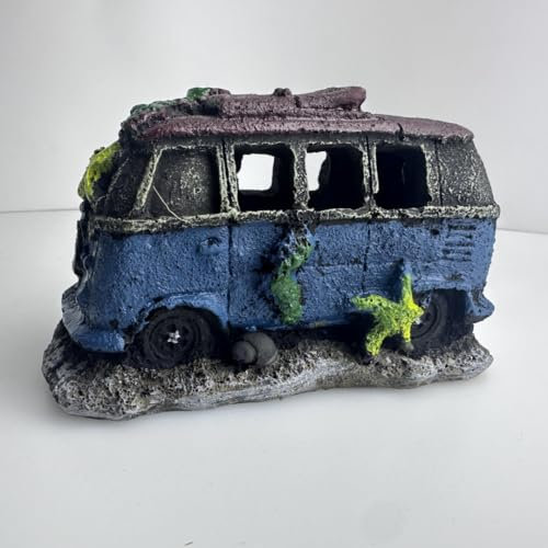 Cadzyre Harz Dekoration, Aquarium Dekoration Landschaftsbau, Aquarium Zubehör, Aquarium Dekorationen, Kampffisch Zubehör (Auto, Mittel)