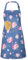 Livdouyu Küchenschürze Damen, Blau Blumen Kochschürze Damen mit 2 Taschen, Backschürze, Kleiderschürze Damen für Backen, Küche, Restaurant