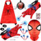 YKHSUAOU Spiderm Jouet, Lance Toile Spiderm Garcon 3 4 5 6 7 Ans, Lanceur Spiderm Gant Jouet Garçon Cadeau Garcon Fille 3-12 Ans Gants Spiderm avec Masque Spiderm Enfant Cape Collier et Autocollants