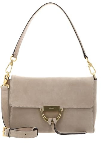 Abro Leather Suede Shoulder Bag Temi Natural