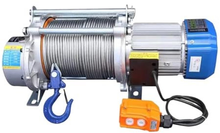 IEOWY Palan électrique 2,5 tonnes, palan à Coque en Aluminium, 220 V, Petite Grue Domestique, treuil électrique 2,5 tonnes 380 V (380 V 2,5 T 30 m)