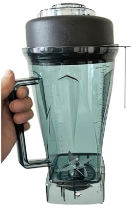 Mixerbecher, 64 oz, Klinge und Deckel, kompatibel mit Biolomux, kompatibel mit Vitamix G5200, G5200, G2001, 500 Pro Mixer, Ersatzmesser, Becher, Mixer-Ersatzteile