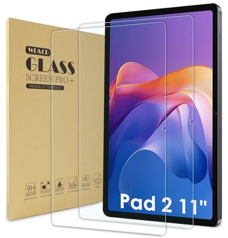 WD&CD Schutzfolie Kompatibel mit Xiaomi Redmi Pad 2 11, 2 Stück [Hohe Empfindlichkeit][Anti-Fingerabdruck] 9H Härte Anti-Kratzen Gehärtetes Glas Displayschutz Kompatibel mitRedmi Pad 2 11 Zoll