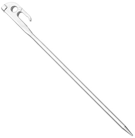 Piquets de sol, piquets de bâche, piquets en acier inoxydable très résistants, kit d'auvent, kit de broches de fixation sécurisées pour camping, randonnée, abri en plein air