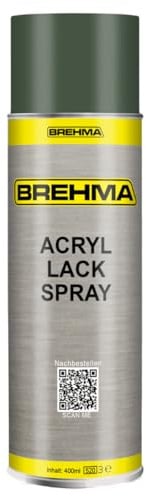 BREHMA Acryl Lackspray Ral 6031 Bronzegrün matt Lack Farbe Sprühfarbe 400ml