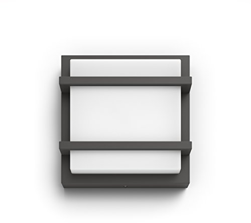 Philips myGarden Petronia Wall Lantern LED Light [Anthracite] For Garden and Patio.