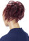 CAISHA Jumbo Haarteil Haargummi Dutt Flora Hochsteckfrisuren Brautfrisuren Natürlich Gewellt Unordentlich DM17cm Rot Dunkelbraun Mix G28F
