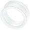 viva adorno 1 Stück Tube Flesh Tunnel Plug Silikon Ohr Piercing XXL big groß flexibel Größe 4-44mm Z19, weiß 40mm