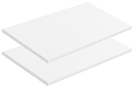 mokebo® Einlegeböden für Schränke aus Holz 'Die Einleger' in weiß, Mehrzweckschrank, Aktenschrank oder Dielenschrank in 57x1.50x29.50 (B/H/T in cm)