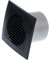 Europlast Ø 125mm Extracteur d'Air Silencieux - Ventilateur Salle de Bain Anthracite - Ventilateur Mural pour Cuisine WC Salle de Bain