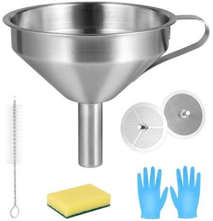 Sovol 3D Stainless Steel Funnel, Resin Filter Cup for SLA/DLP/LCD Resin 3D Printer UV Resin, Double-Strainer Filter for 3D Printing Liquid