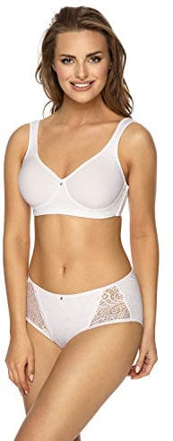 VIANIA! Soft-BH 194454 Marina ohne Bügel breite Komfortträger vorgeformte Spacercups Farbe Weiß, Größe:100, Cup:C
