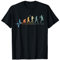 Tennis Evolution Herzschlag Vintage Retro Tennisspieler Puls T-Shirt