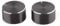 cdhgsh 2Stücke 25x13mm D-Achsen-Potentiometer-Drehknopf Encoder Lautstärkeregler für Lautsprecherverstärker Audio HiFi-Potentiometerknopf Schwarz