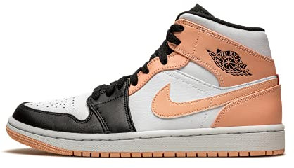 Nike - Air Jordan 1 Retro Mid Crimson Tint - 554724133 - Colore: Rosa-Nero-Bianco - Taglia: 42 EU