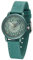 JACQUES FAREL Lernuhr Öko Kinderuhr Jungen Armbanduhr Analog Quarz mit Textilarmband aus Bio-Baumwolle Jade-Blau Türkis Nachhaltig ORGT 1114