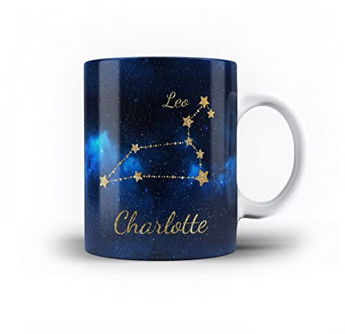 iCaseDesigner Personalised Zodiac Astrology Star Sign 11oz Ceramic Mug - 5. Leo