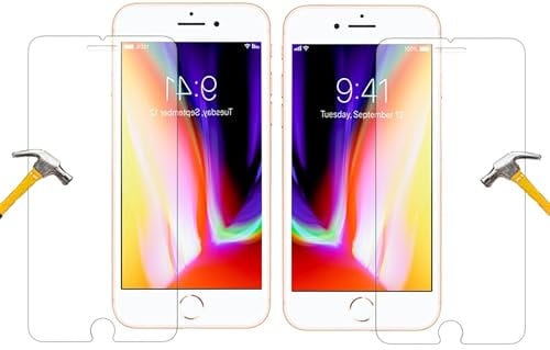 ino 2X Schutzglas kompatibel mit Panzerglas iPhone 8 Plus / 7plus Schutzglas Displayschutzglas Harte Folie Schutz Glasfolie Schutzfolie 9H Härte Displayglas