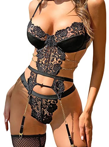 Unterwäsche Frauen Sexy Set Tanga Frauen Unterhosen Wäsche Schwarze Lingerie für Sex Rot Spitze Sexy Negligee Unterwäsche Bodysuits String Tanga Damendessous
