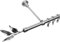 RENA Gardinenstange 19 mm Einfach | Metall-Einzelgardinenstange | Elegante klassische Gardinenstange mit geräuscharmen Rollen | Inklusive Montagezubehörset | Edestahl Optik 180cm |Bawaro