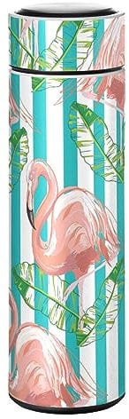 KAAVIYO Dessin Flamant Rose Bouteille d'eau Isotherme Mug pour en Acier Inoxydable Isolé