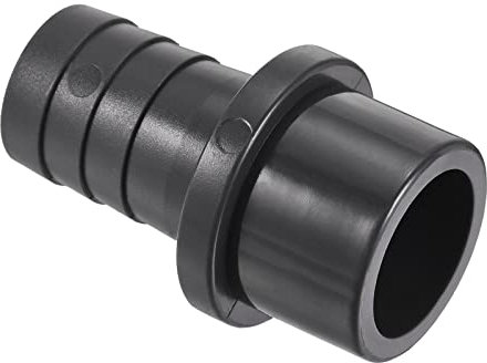 M METERXITY 1pz PVC Tubo Raccordo - Acqua Tubo Connettore, 25mm Barra Dritto Tubo Giunto, Applica Esterno/Giardino/Piscina (OD 32mm, Nero)
