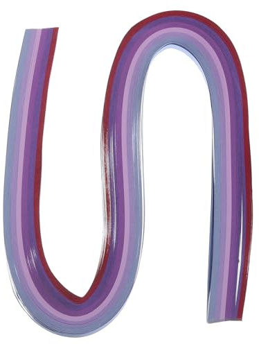 PATIKIL 120 Stück Quilling-Streifen Papier 3/16(5mm) 21 Origami-Papier Quilling-Streifen für Kunst DIY Handwerk Weihnachten, Lila